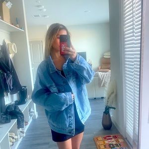 Oversized denim jacket